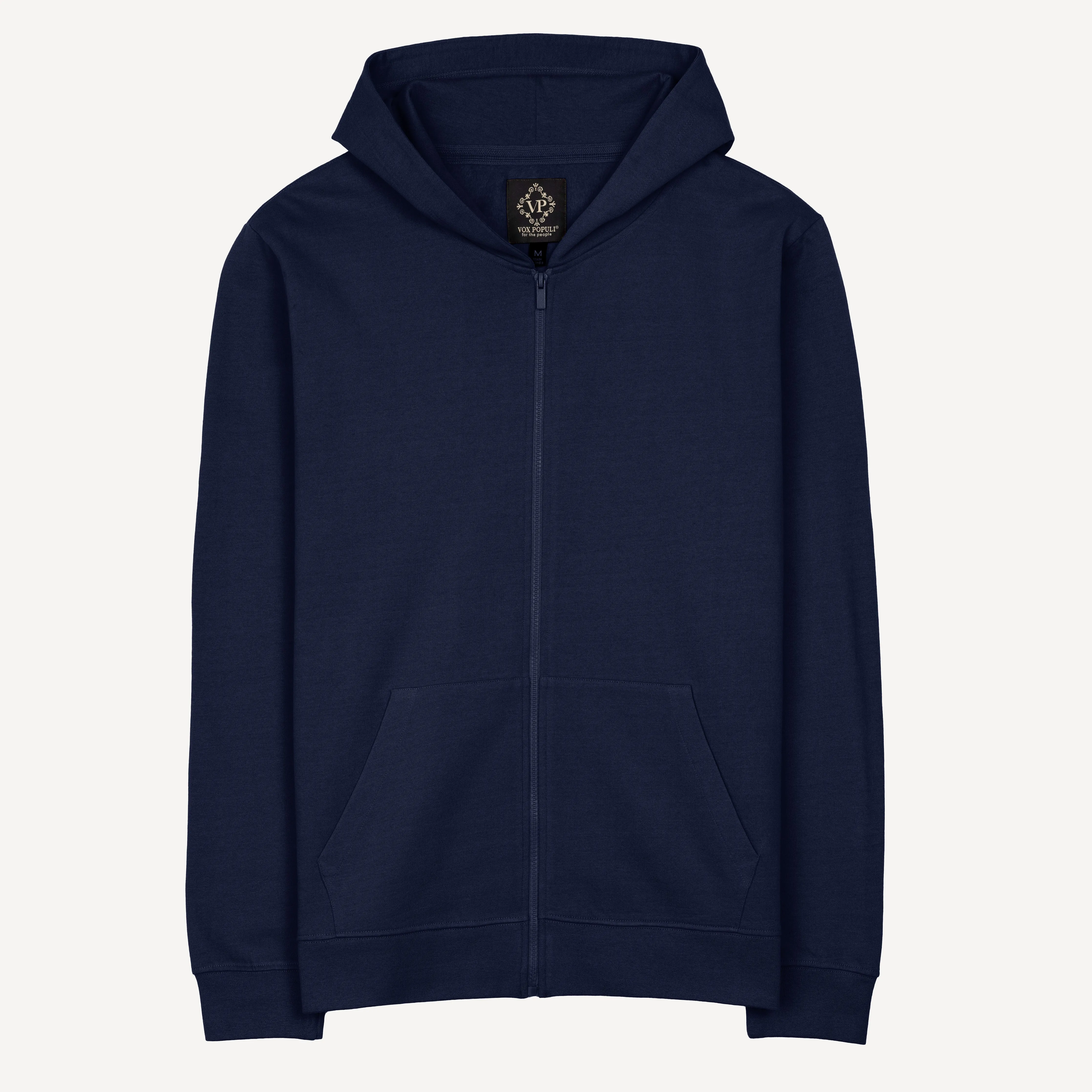 Retro Classic Zip Hoodie - Navy