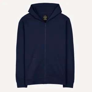 Retro Classic Zip Hoodie - Navy