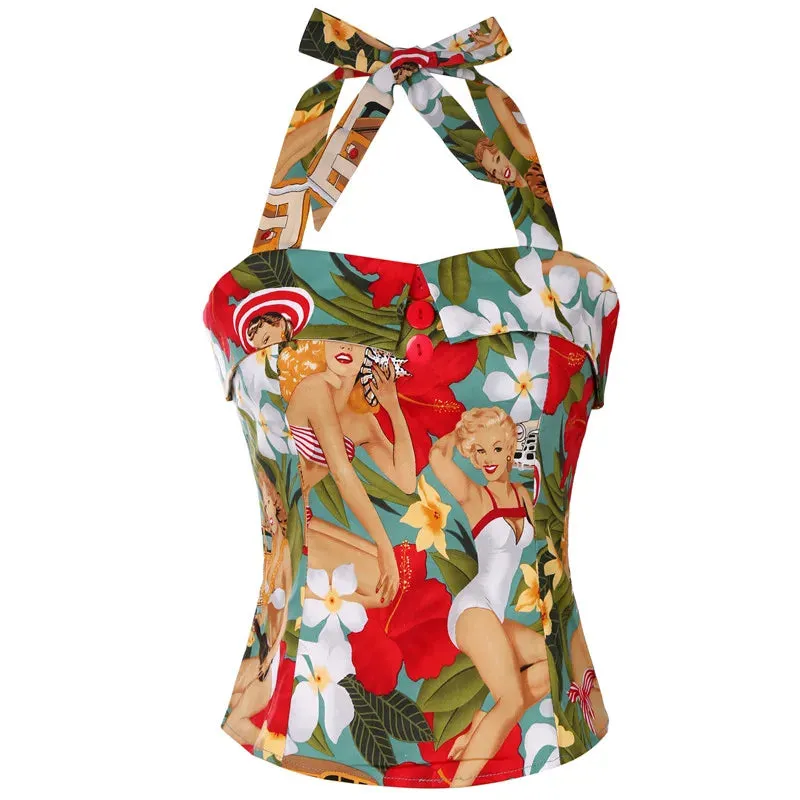 Retro Vintage Crop Tops