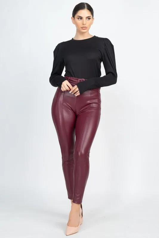 Rework the Room Puff Sleeve Top - Black