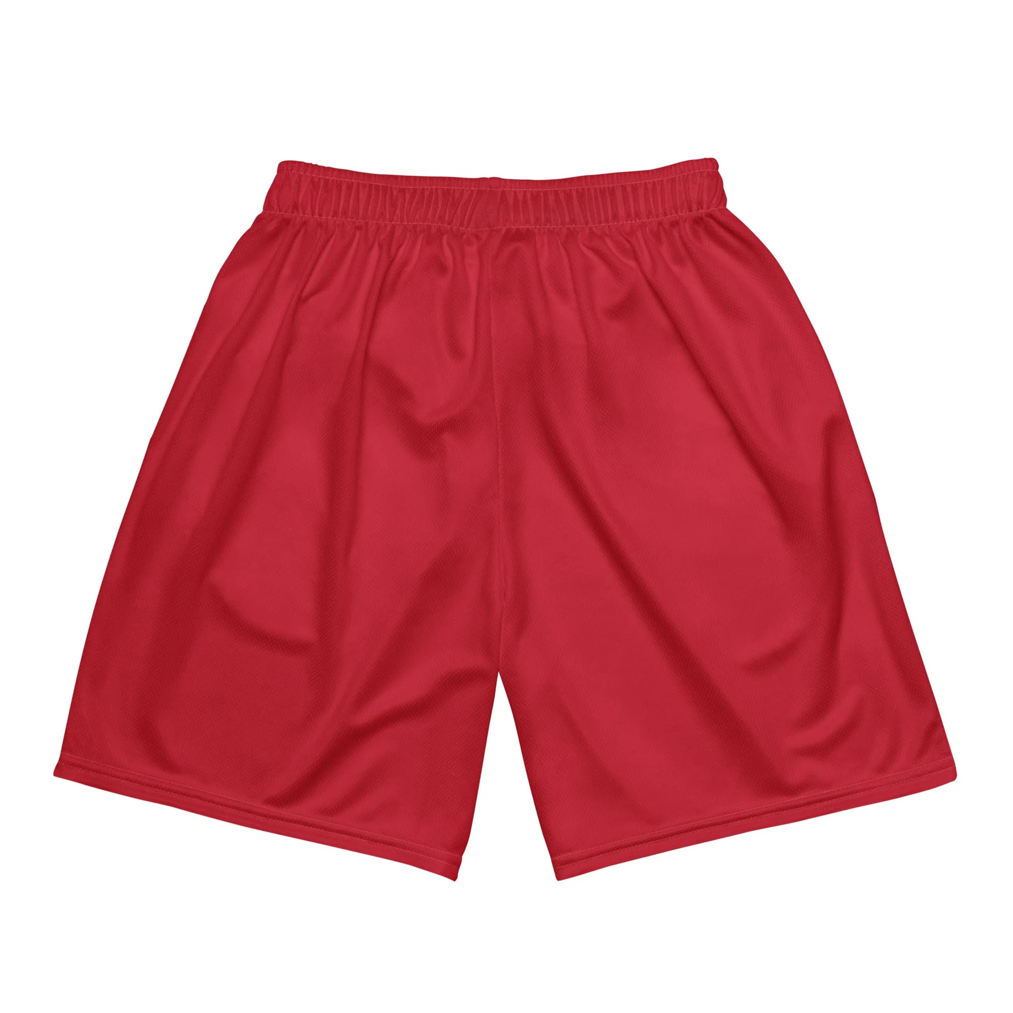 RICH BY XCLUSIF POETIX RED & GOLD Unisex mesh shorts