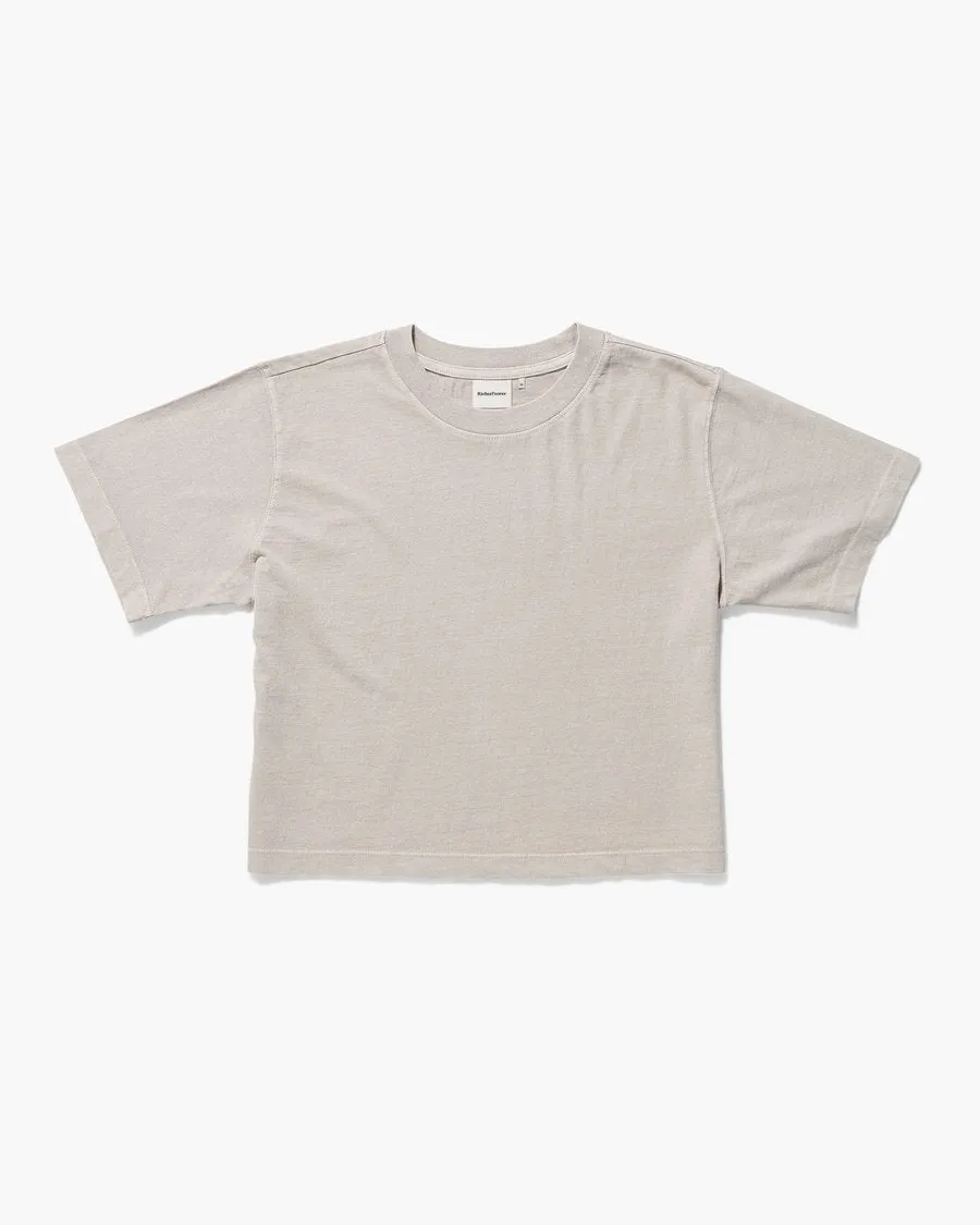 Richer Poorer Crop Tee (Mushroom)