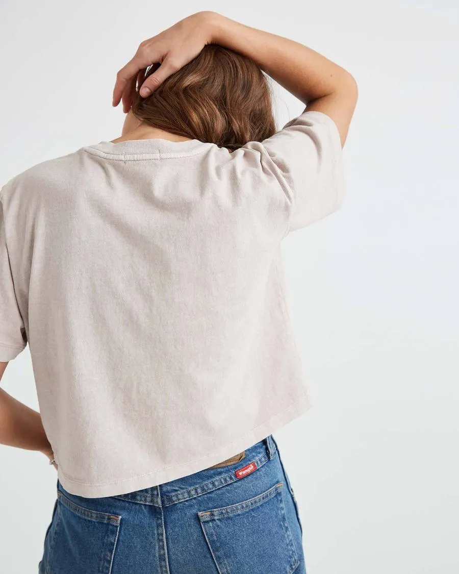Richer Poorer Crop Tee (Mushroom)