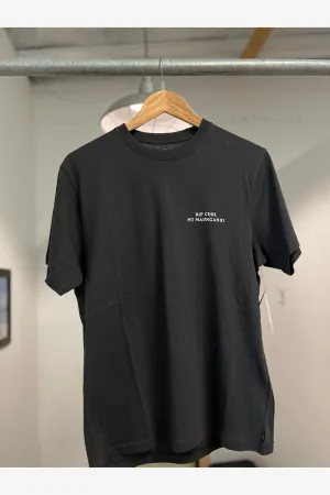 RIP CURL MOUNT MAUNGANUI HAZED TEE - WASHED BLACK