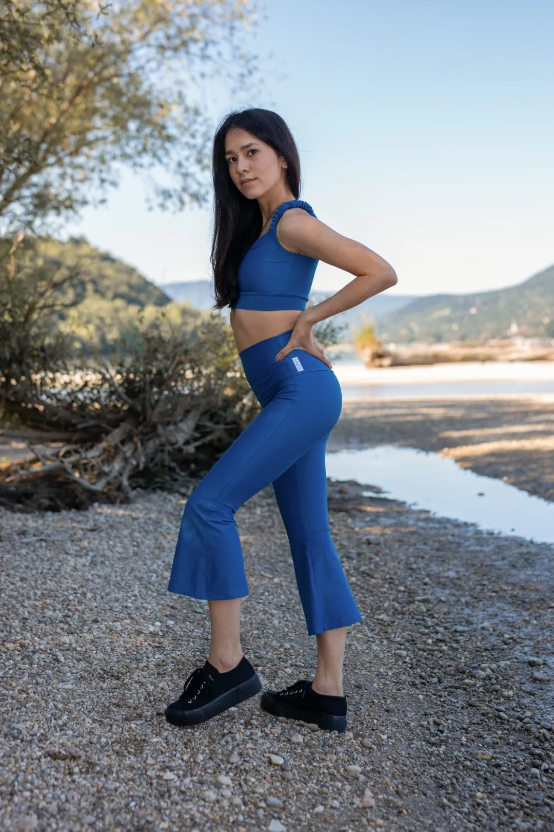 Rosa Ruffle Strap Crop Top