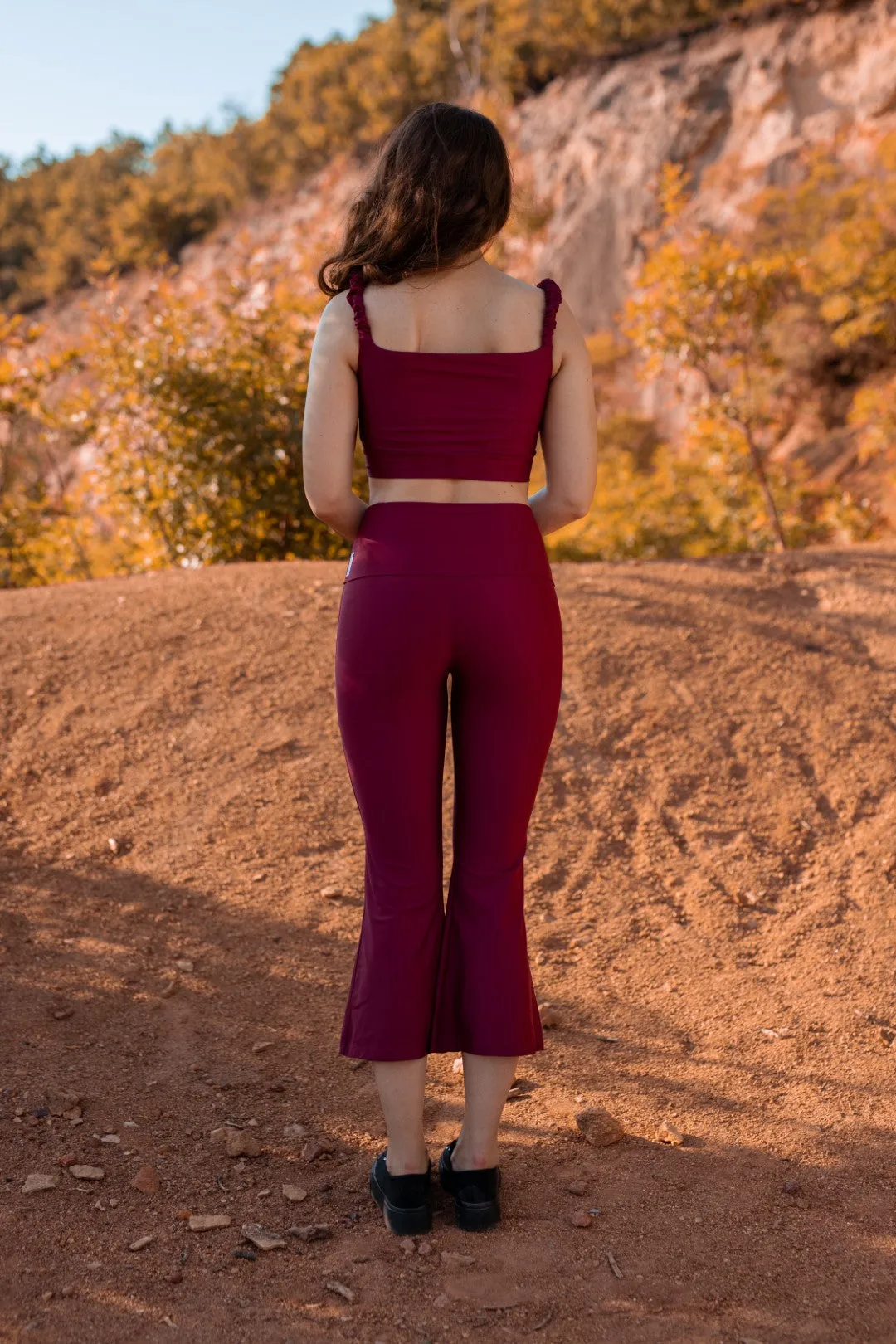 Rosa Ruffle Strap Crop Top