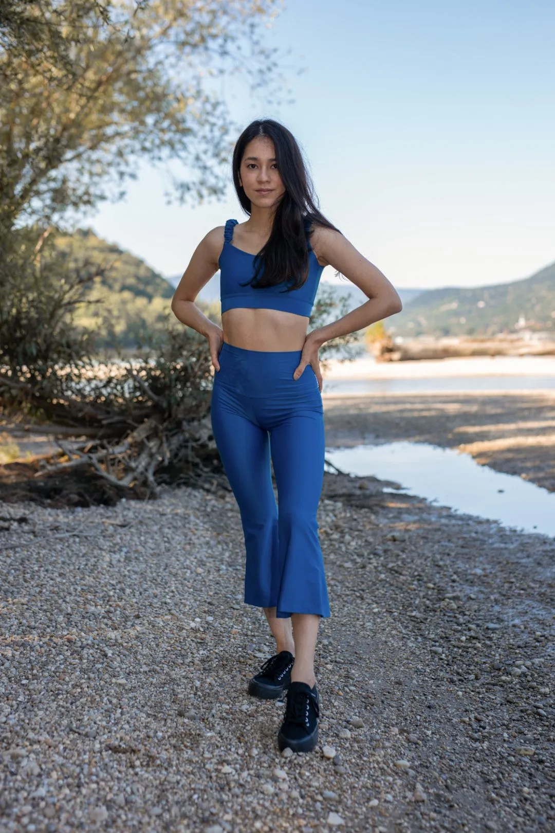 Rosa Ruffle Strap Crop Top