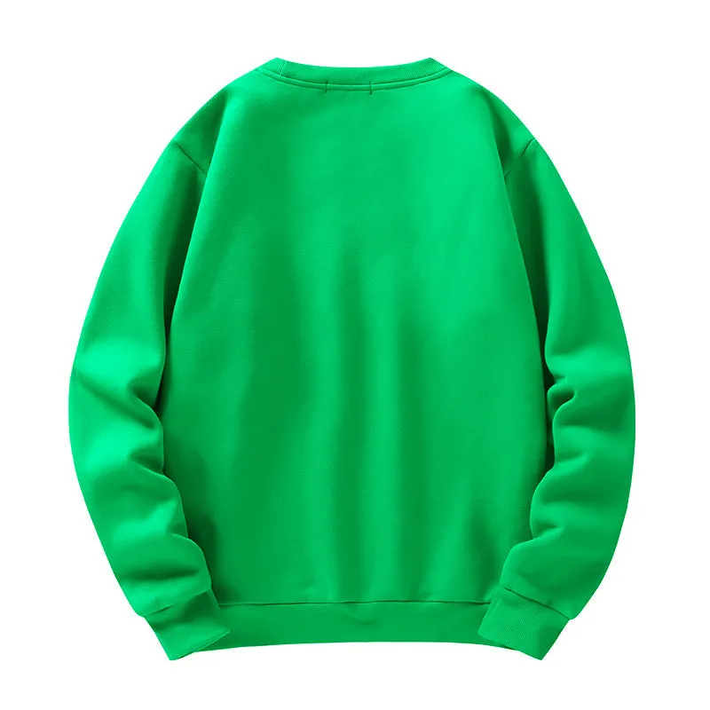 Round Neck Sweater Long Sleeved Sweatshirt