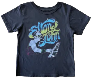 Rowdy Sprout- Elton John Vintage Black Organic Tee