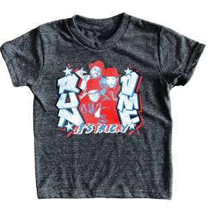 Rowdy Sprout- Run DMC Organic Black Tri Blend Tee