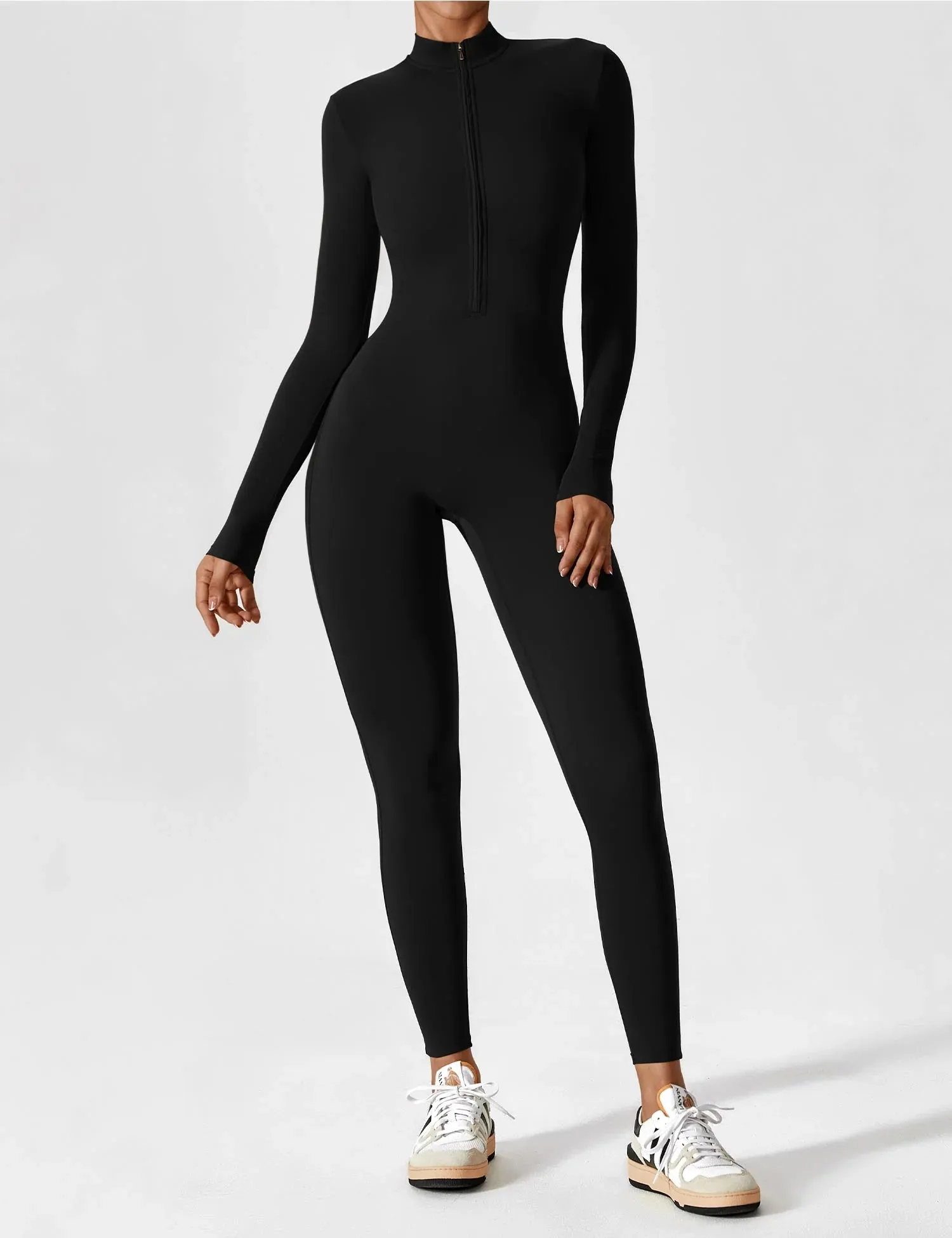 Roxanne Eternal Goddess Seamless Long-Sleeve Yoga Jumpsuit