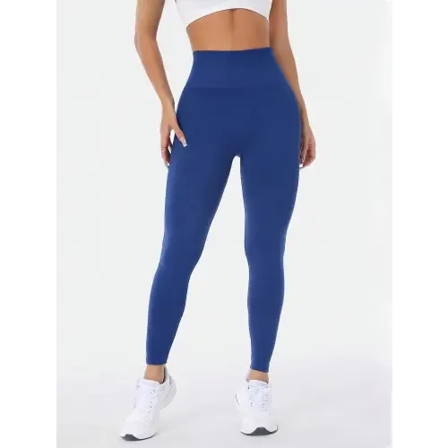 Royal Blues Phone Pocket High Waist Gym Leggings
