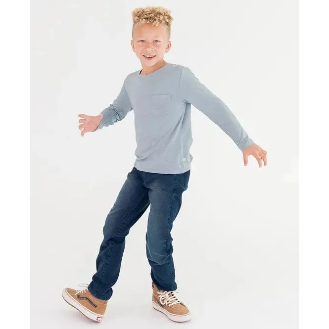 RuggedButts Ultrasoft Knit Long Sleeve Pocket Tee