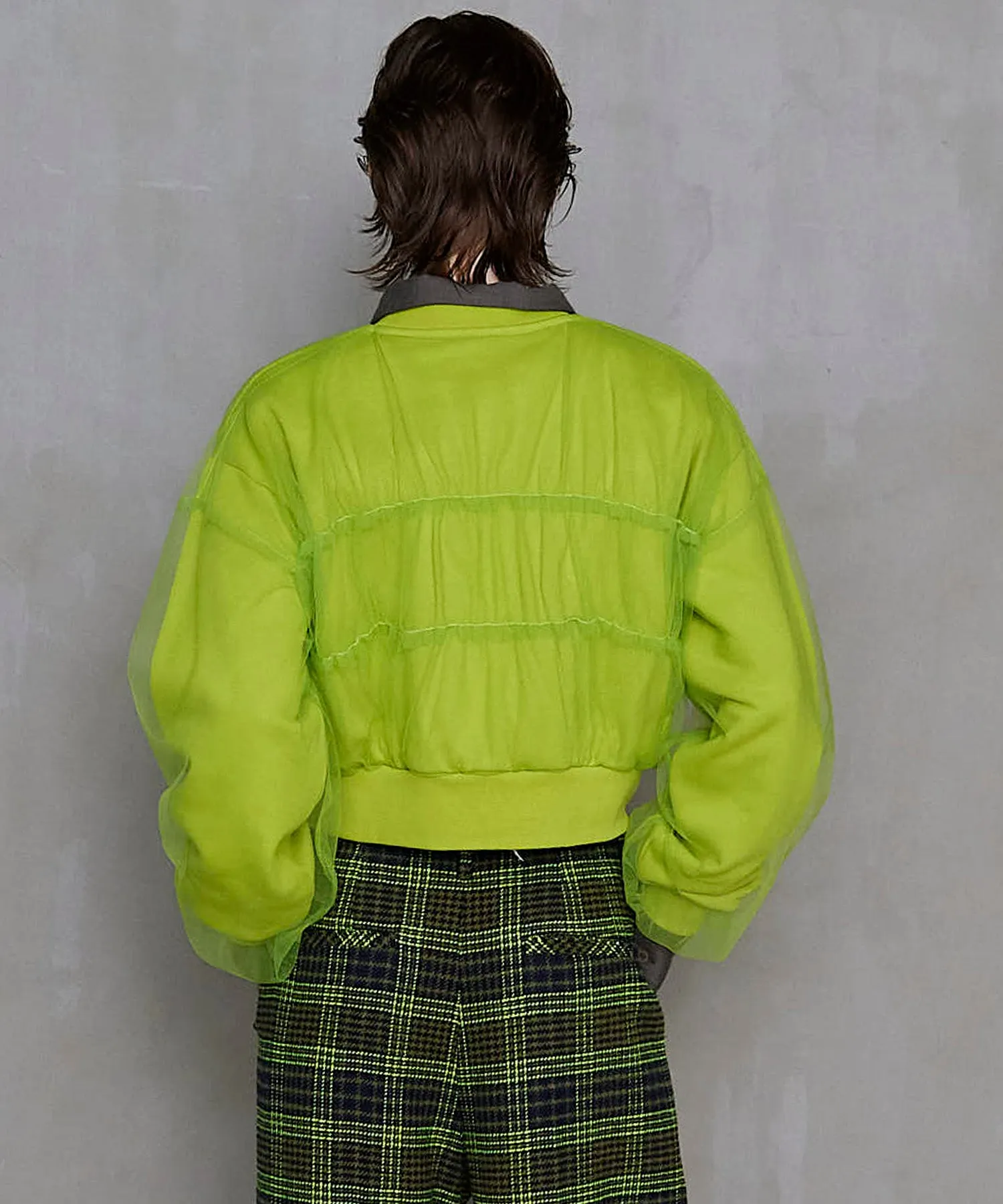 【SALE】Tulle Layered Sweatshirt