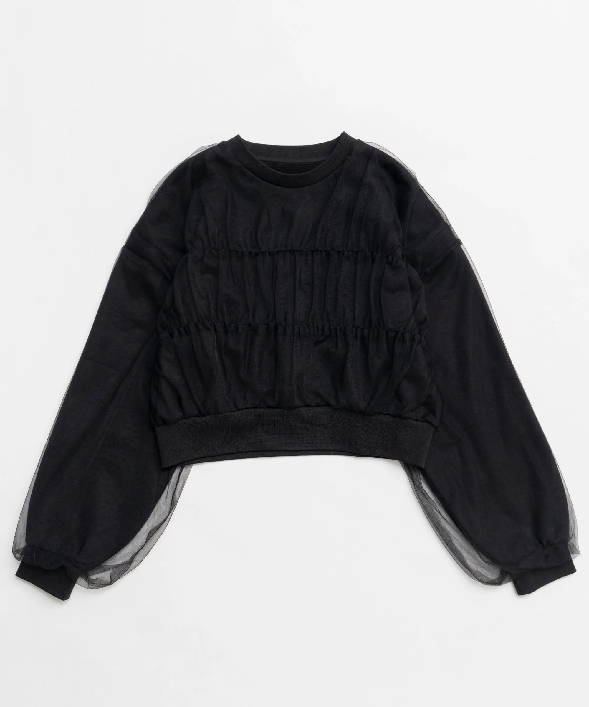 【SALE】Tulle Layered Sweatshirt