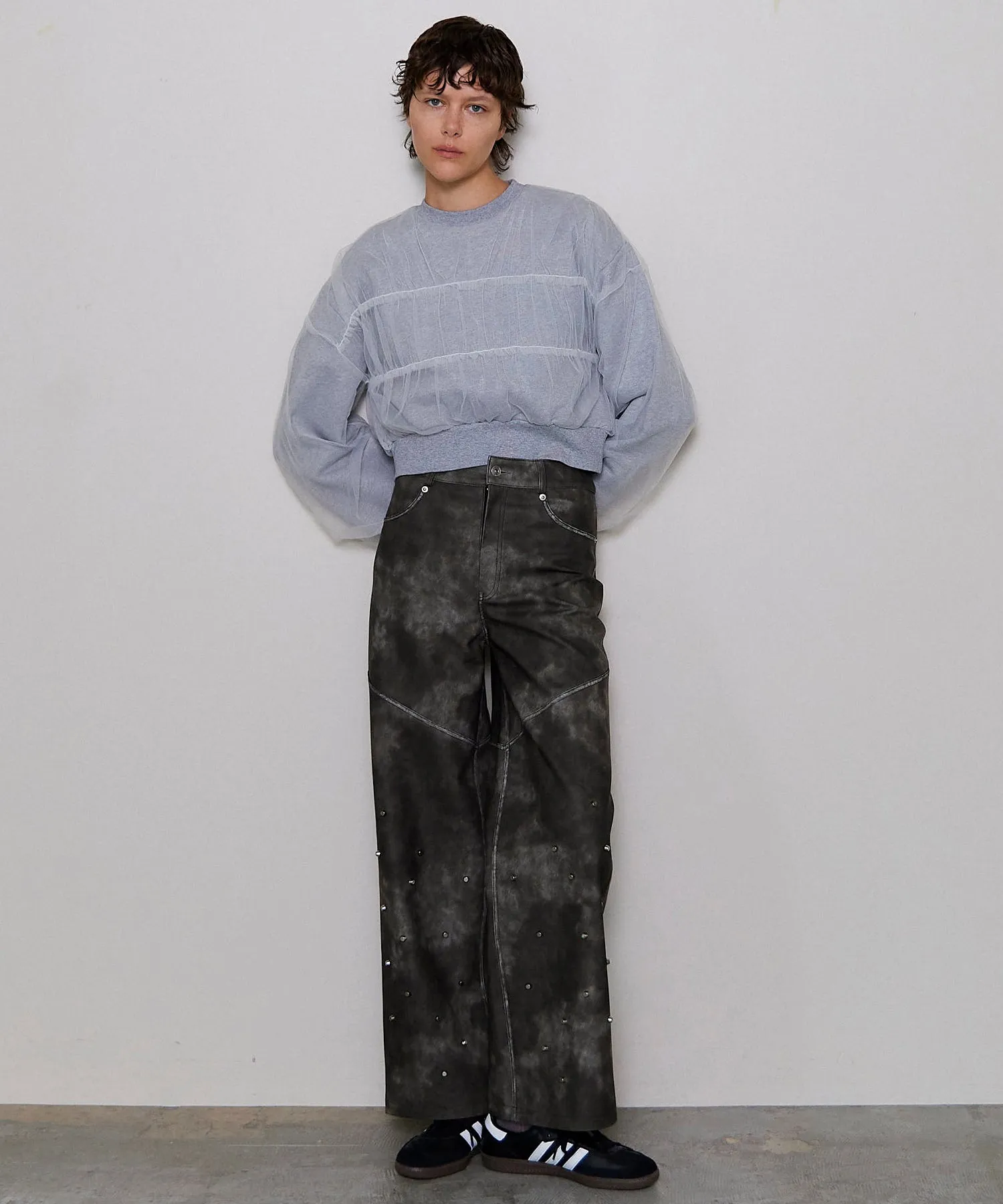【SALE】Tulle Layered Sweatshirt