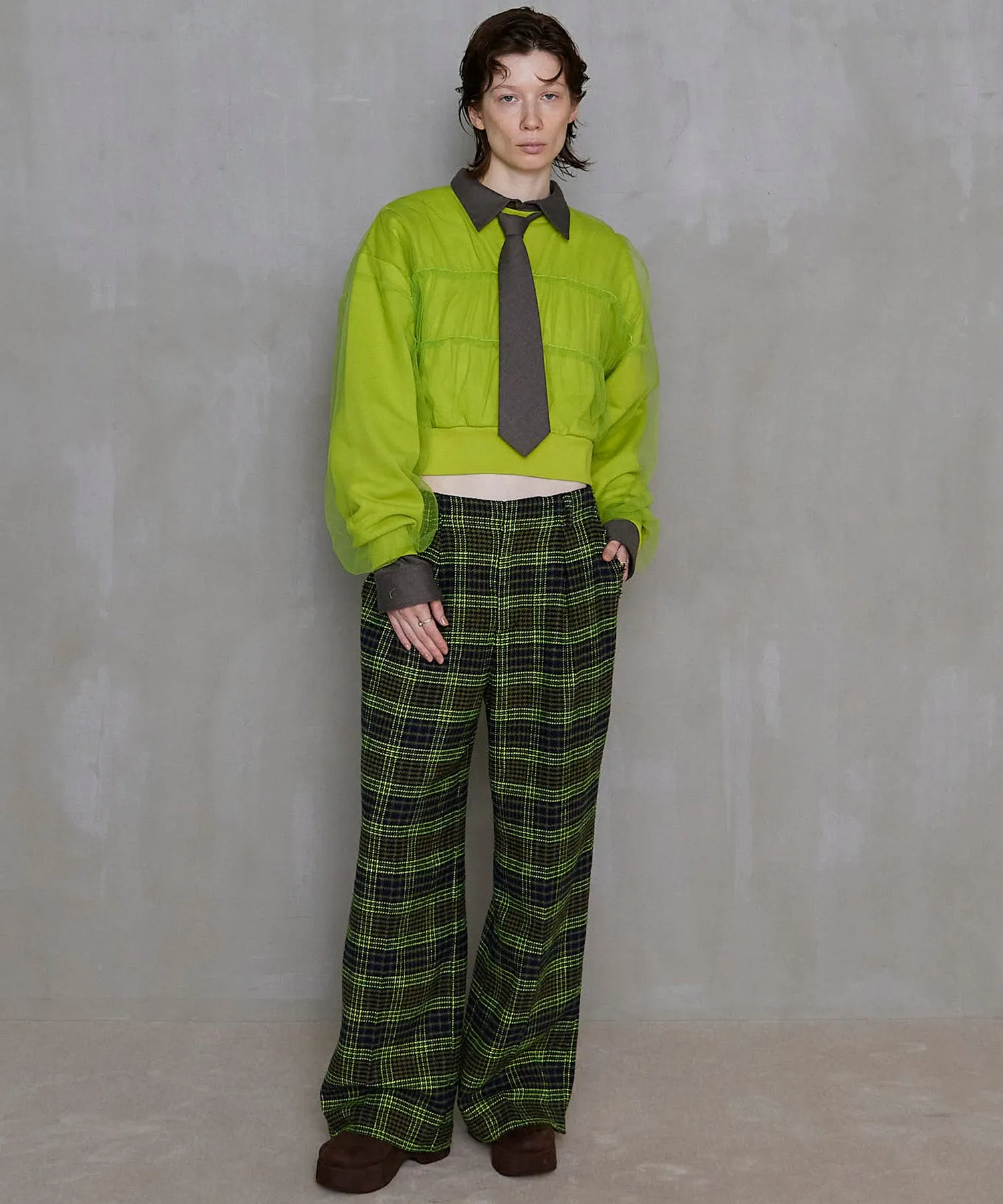 【SALE】Tulle Layered Sweatshirt