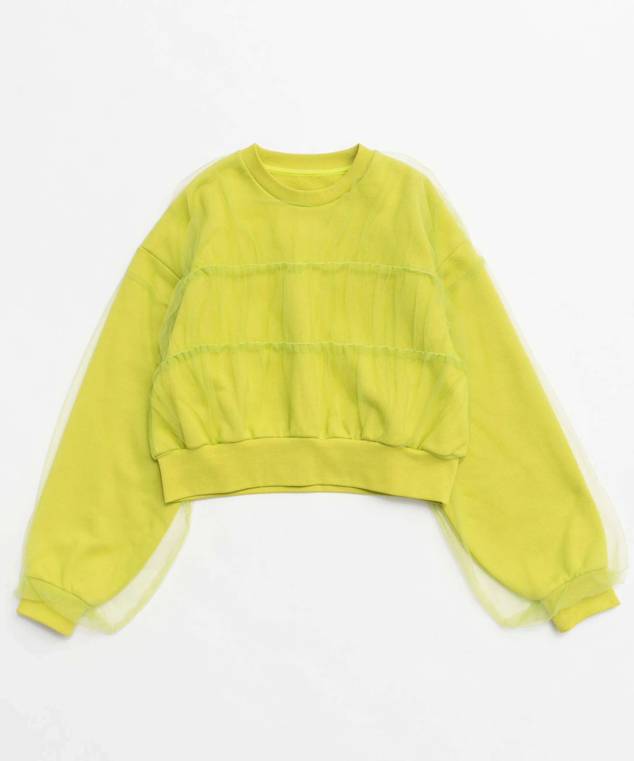 【SALE】Tulle Layered Sweatshirt