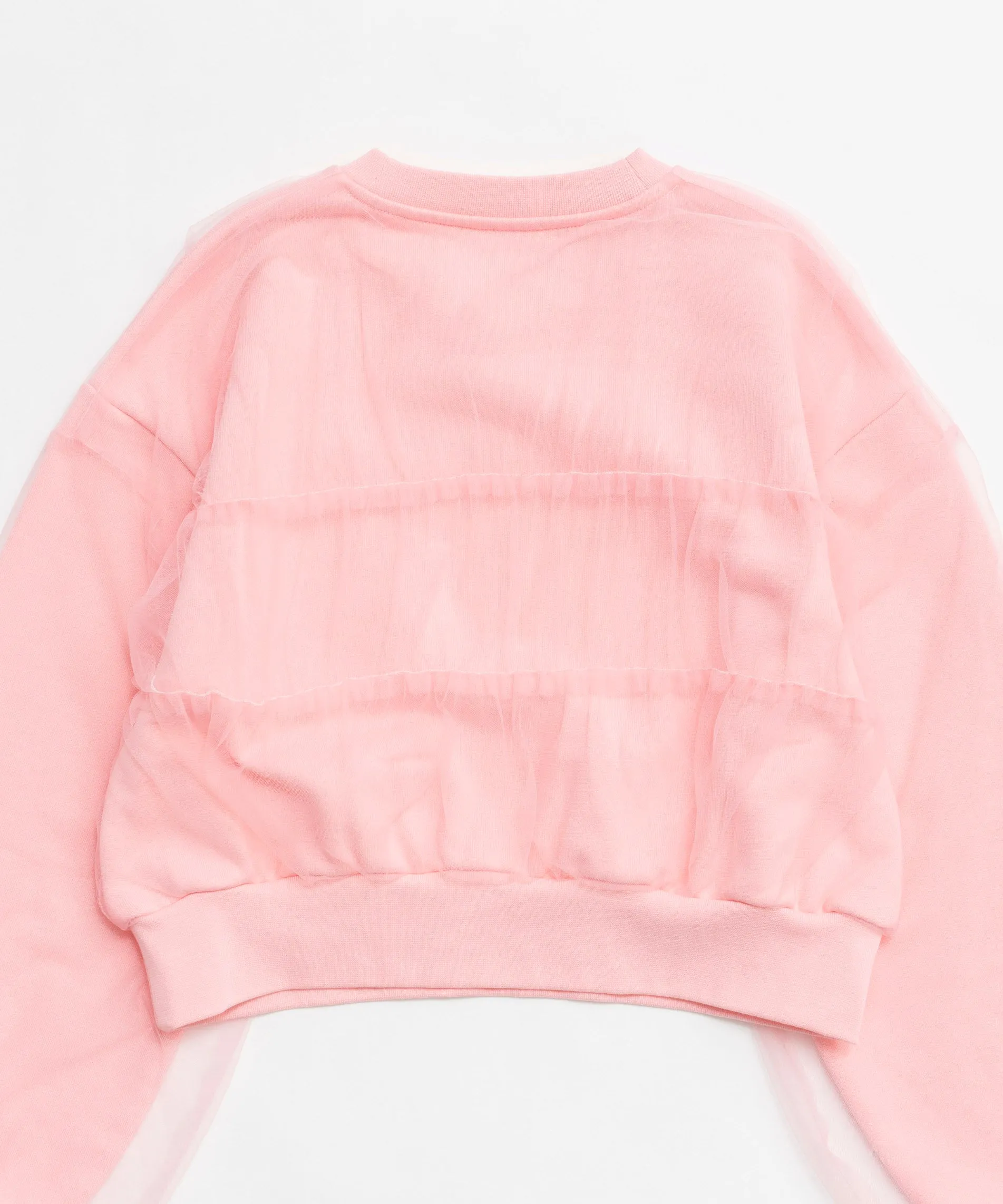 【SALE】Tulle Layered Sweatshirt