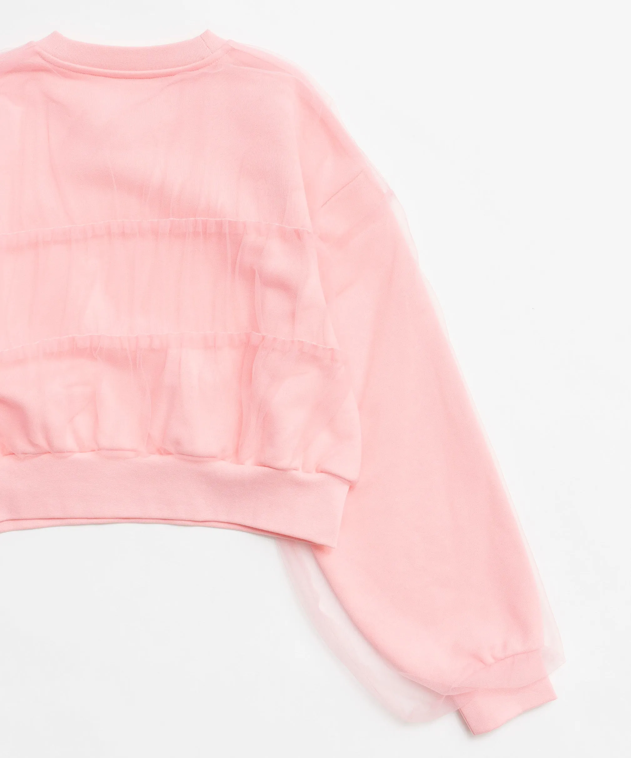 【SALE】Tulle Layered Sweatshirt