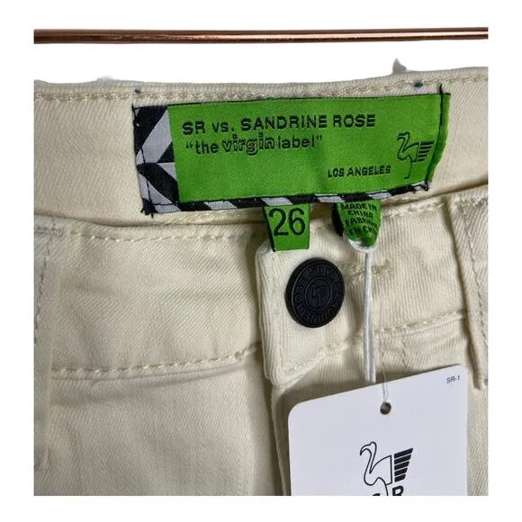 Sandrine Rose The Virgin Label Stretch Skinny Jeans High Rise Stretch Alps Sz 26