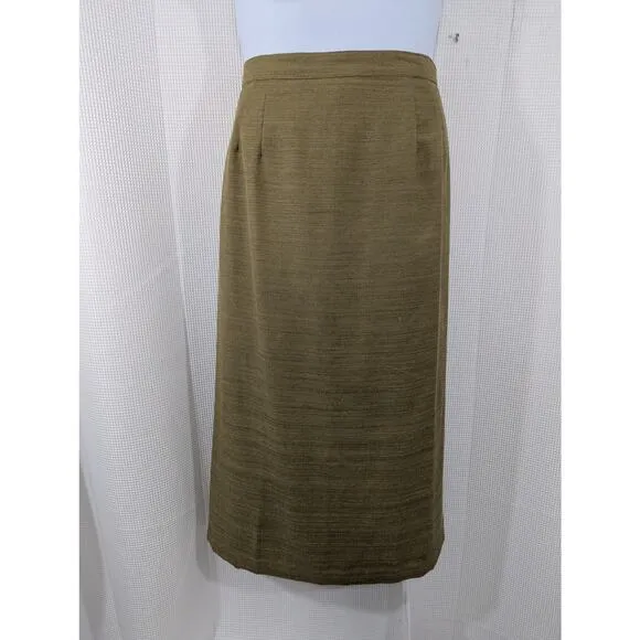 SARAH ELIZABETH! PALEST SAGE GREEN RAW FINISH EMBROIDERED SKIRT SUIT! SZ 22W