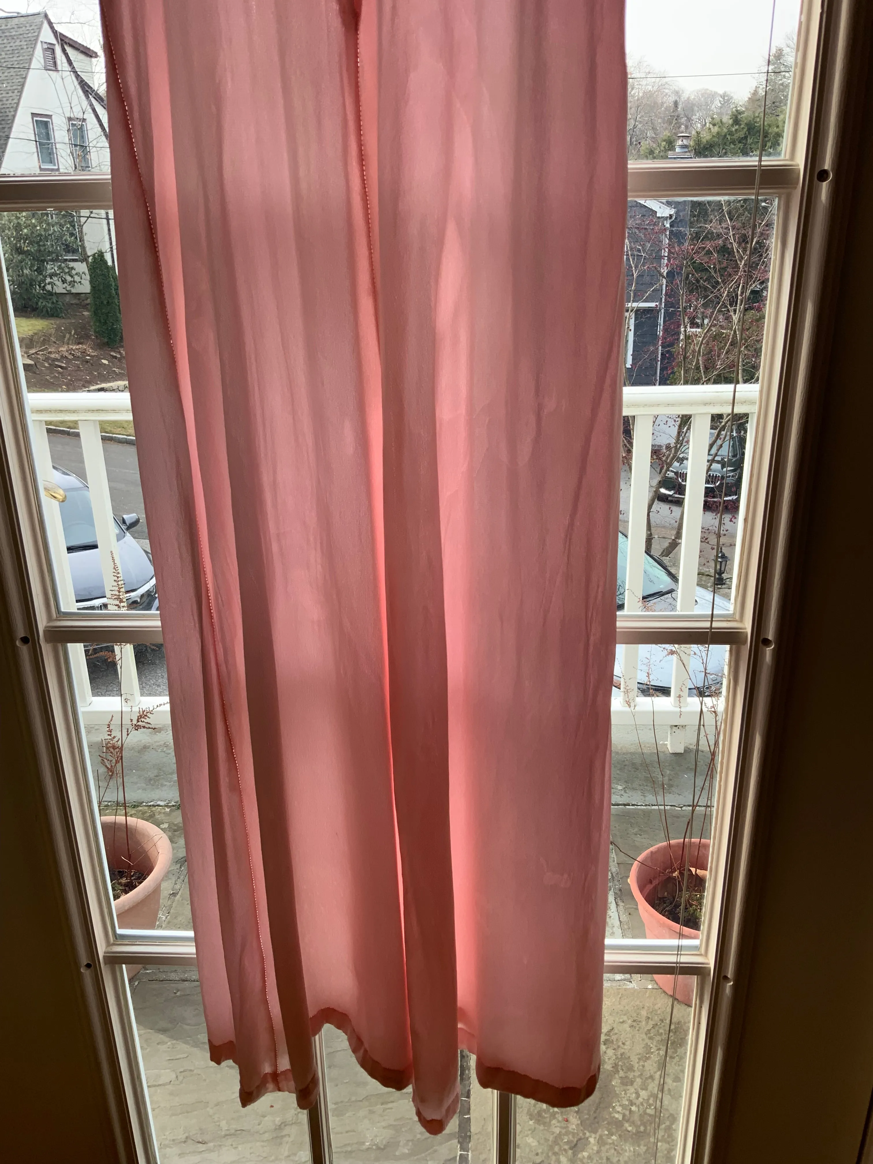 satin Nightgown Peach Pink - 40s - 40P