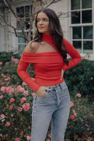 Scarlet Cut Top