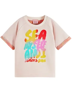 Scotch & Soda Short Sleeved Multicolor Sweatshirt