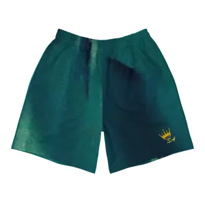 Sea Green Men's Athletic Long Shorts