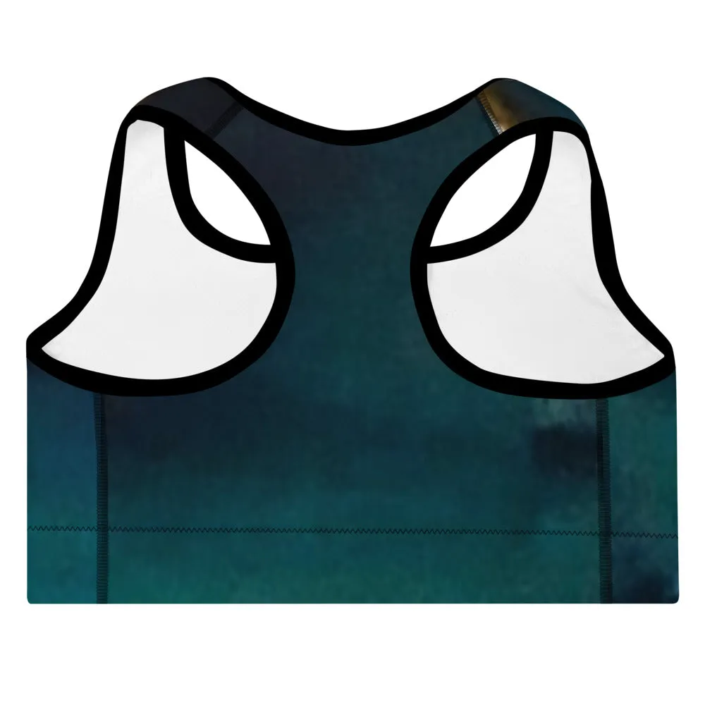 Sea Green Padded Sports Bra