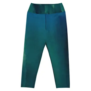 Sea Green Yoga Capri Leggings