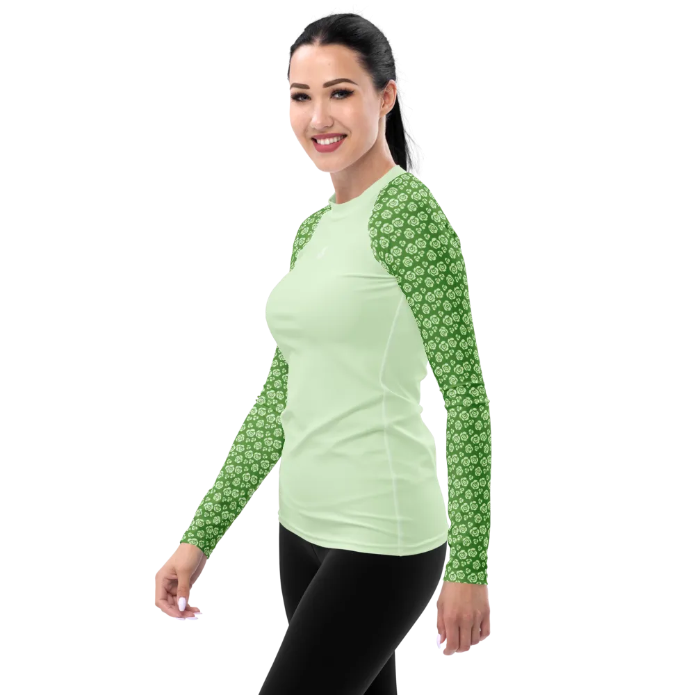 Seafoam Rose Women's Rash Guard