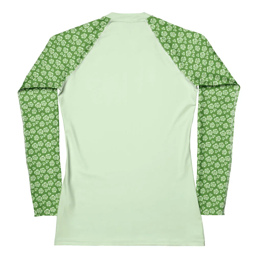 Seafoam Rose Women's Rash Guard