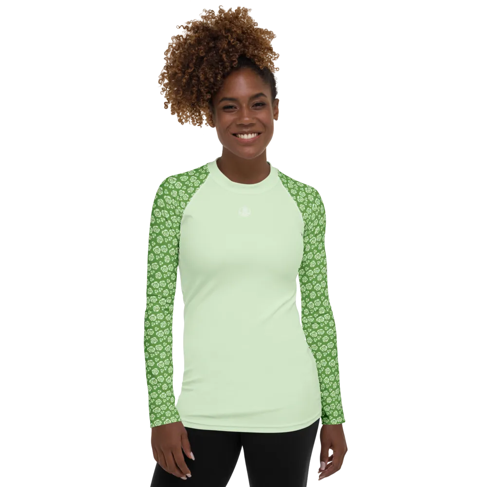 Seafoam Rose Women's Rash Guard