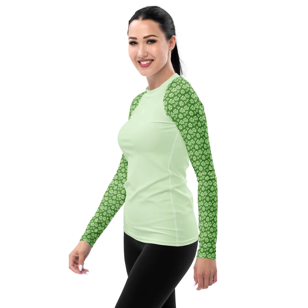 Seafoam Rose Women's Rash Guard