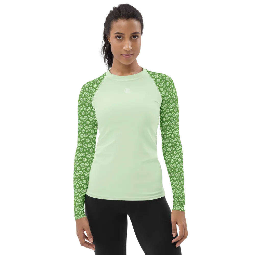 Seafoam Rose Women's Rash Guard