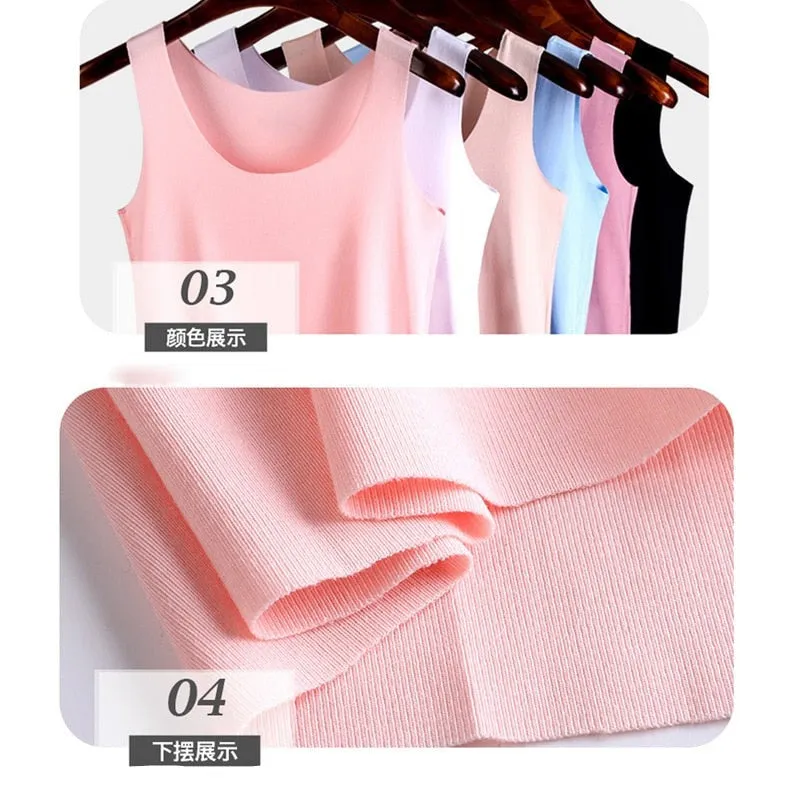 Seamless Silk Undershirt Vest