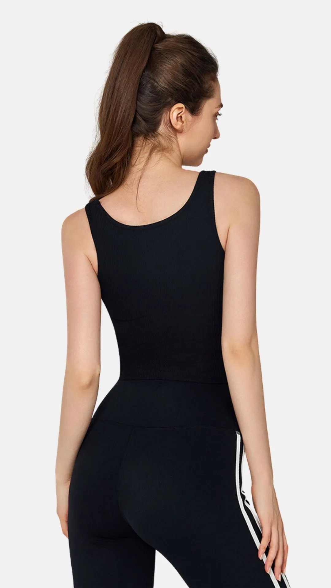 Serene Elegance Ribbed Tank Bra