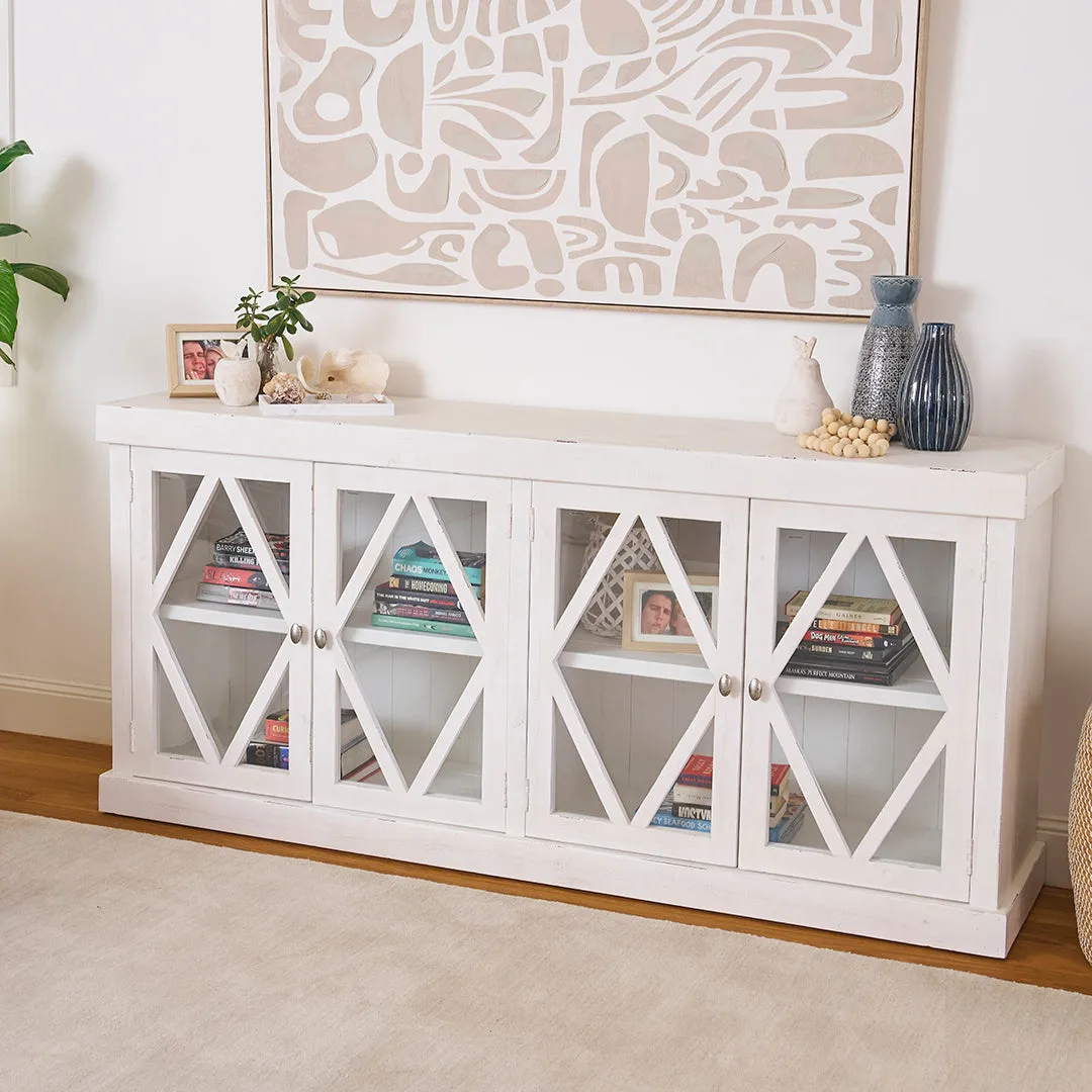 Shabby Chic 4 Door Sideboard