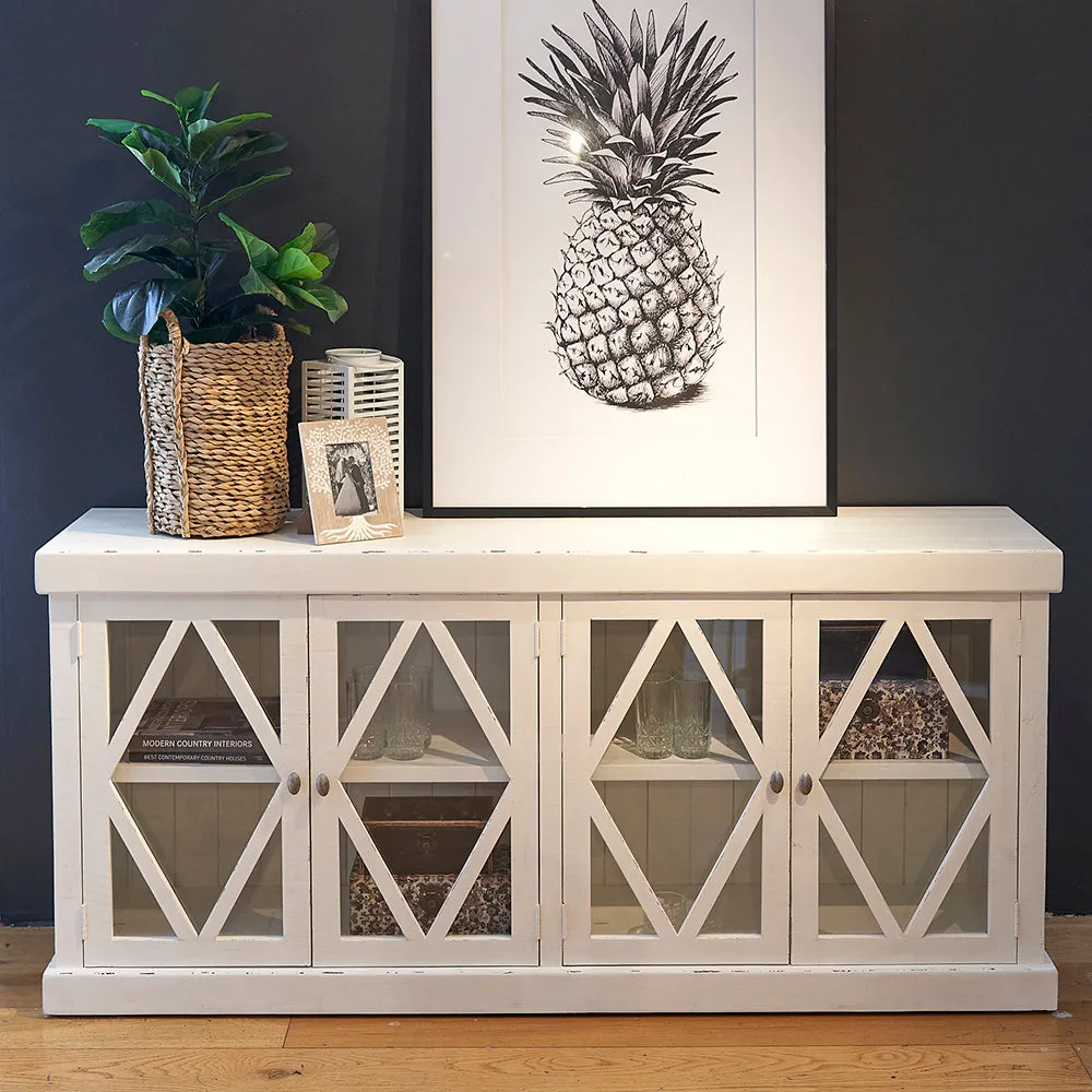 Shabby Chic 4 Door Sideboard