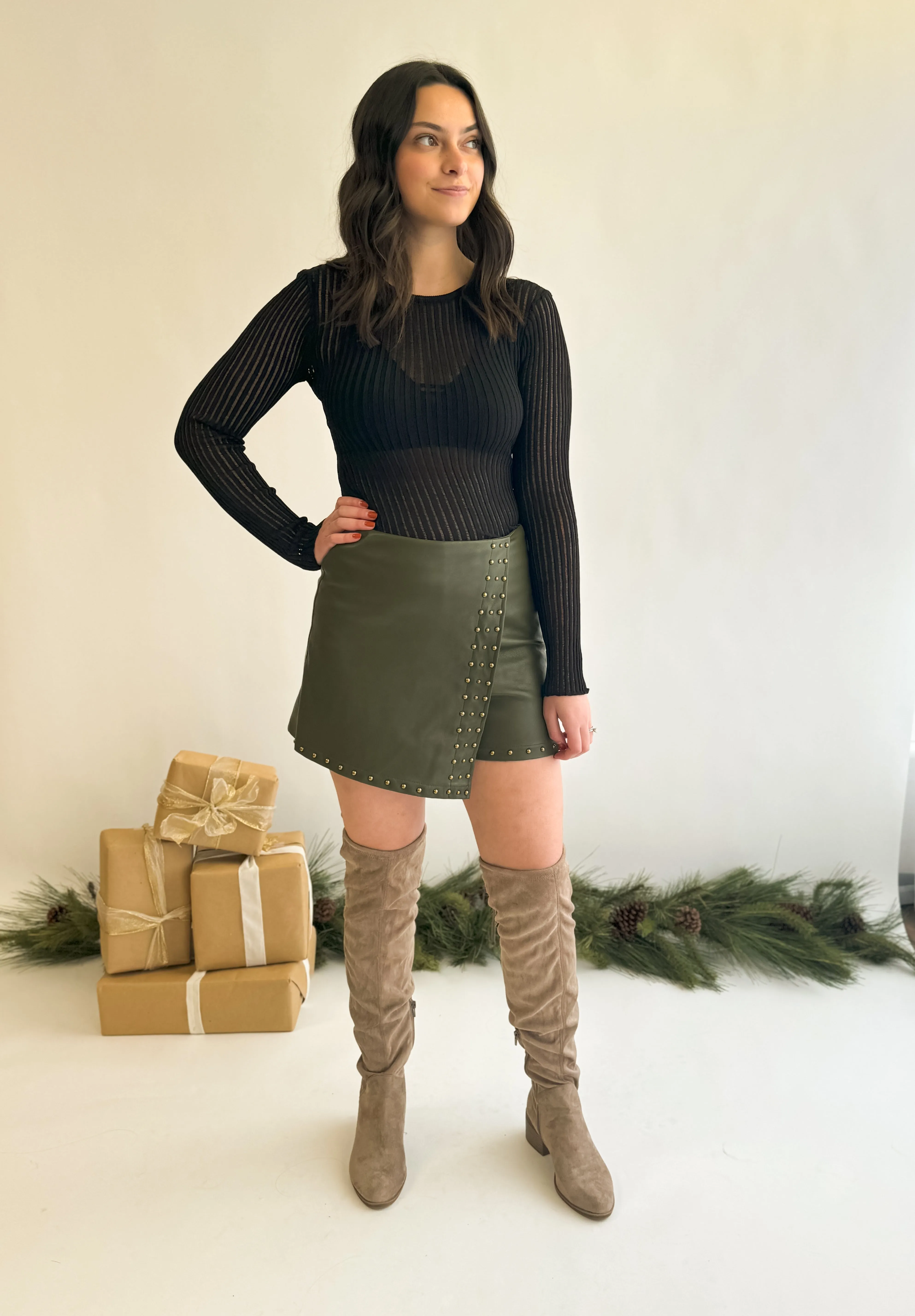 Sheer Ribbed Top