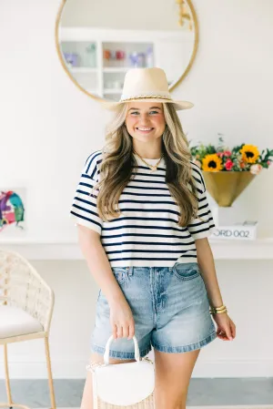 She's Loving It Stripe Top