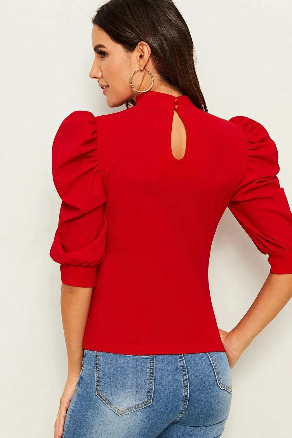 Short Leg Top Red