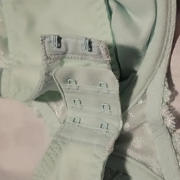 Simone Perele Bra Delice Full Cup Sea Green 32F 34E Feminine Embroidery New
