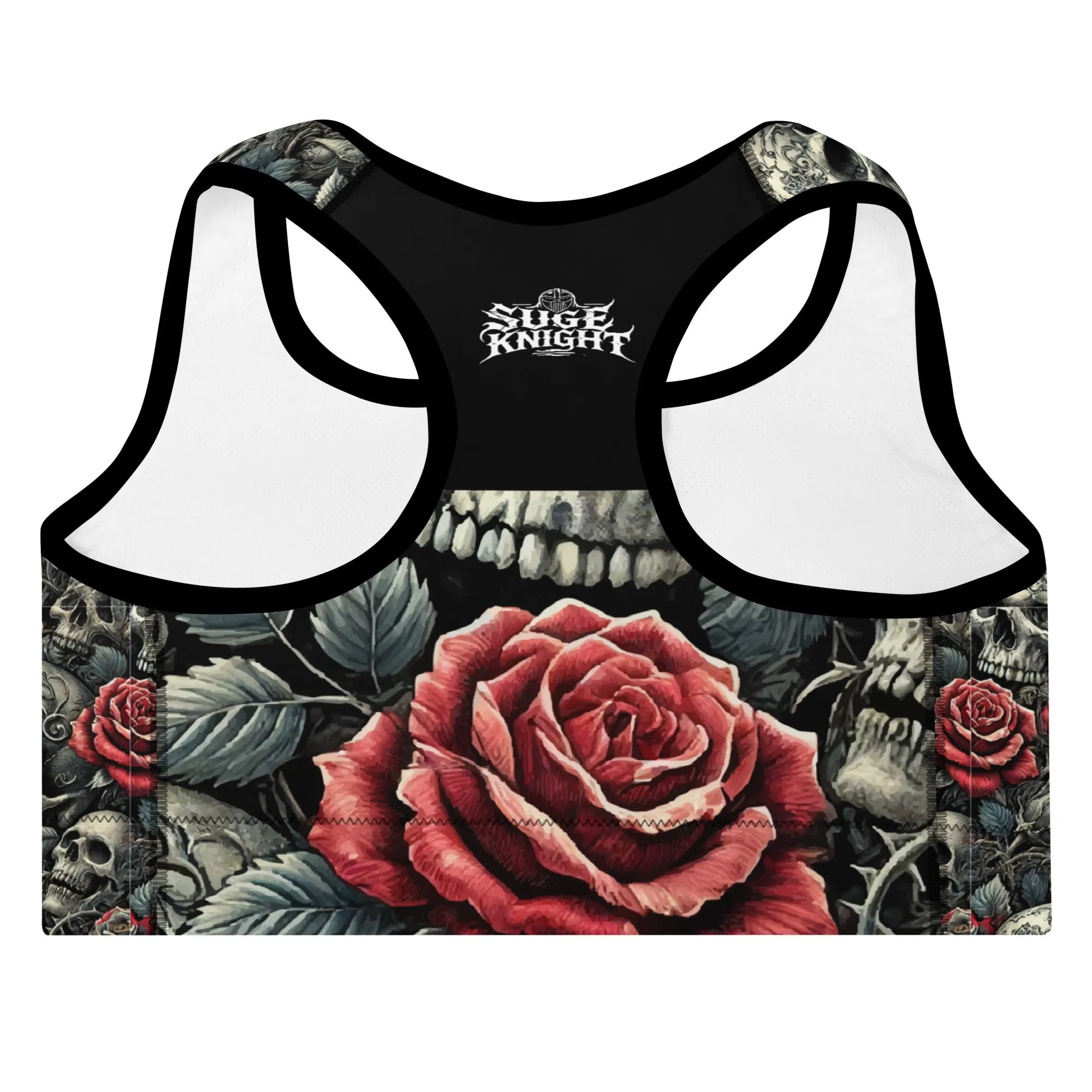Skulls & Roses Padded Activewear Sports Bra