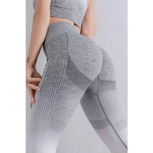 Sleek Gradient Ombre High Waist Sports Leggings