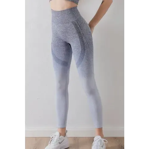 Sleek Gradient Ombre High Waist Sports Leggings