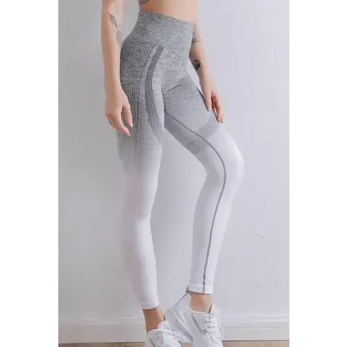 Sleek Gradient Ombre High Waist Sports Leggings