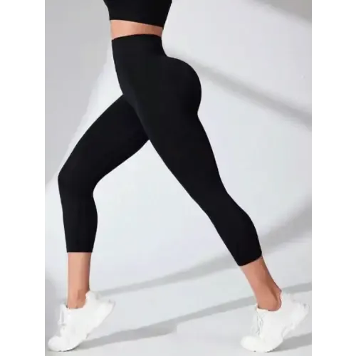 Sleek High Waist Cropped Active Leggings for Ultimate Performance